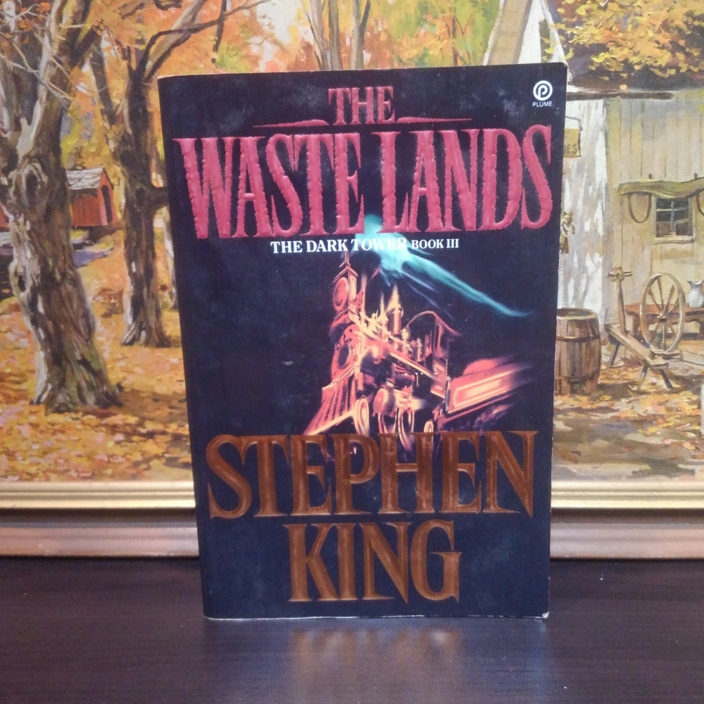 🚂 Dark Tower III Wastelands 🔥 Stephen King 😈 1st Edition 90s 💎  Novel Book